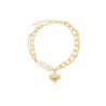 PULSERA CHAPA DE ORO Y ACERO INOXIDABLE CA0433