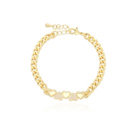 PULSERA DE BAÑO DE ORO BO0289