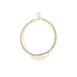 PULSERA DE BAÑO DE ORO Y ACERO BA0099