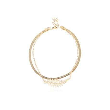 PULSERA DE BAÑO DE ORO Y ACERO BA0099