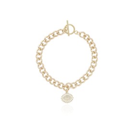 PULSERA DE BAÑO DE ORO Y ACERO BA0103