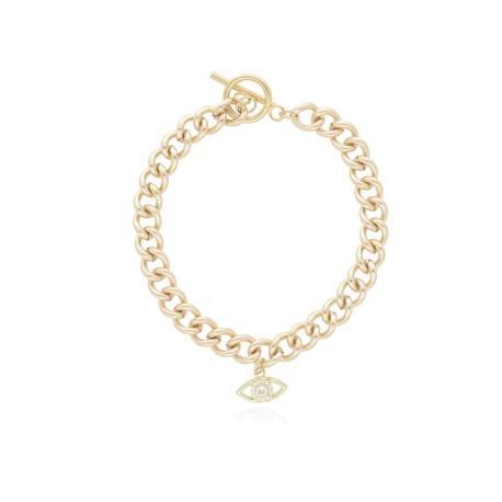 PULSERA DE BAÑO DE ORO Y ACERO BA0104