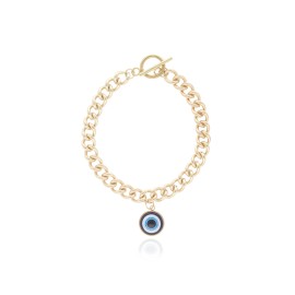 PULSERA DE BAÑO DE ORO Y ACERO BA0106