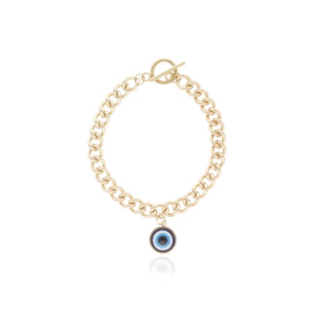 PULSERA DE BAÑO DE ORO Y ACERO BA0106