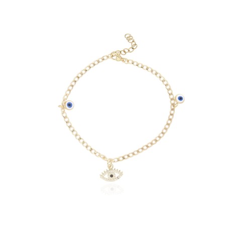 PULSERA DE BAÑO DE ORO Y ACERO BA0108