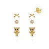 ARETES DE BAÑO DE ORO BO0833