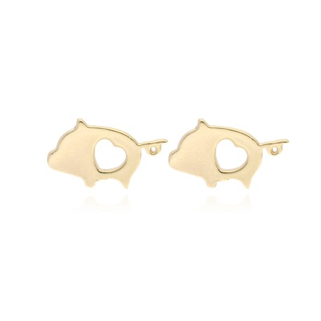 ARETES DE CHAPA DE ORO CH3292